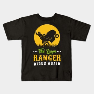 The Lawn Ranger Rides Again - Gardening T-Shirt Kids T-Shirt